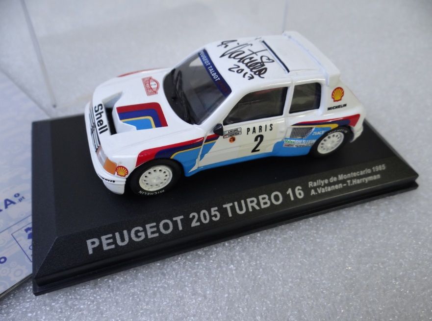 Peugeot 205 Turbo 16 AUTOGRAFADO = Ari Vatanen =