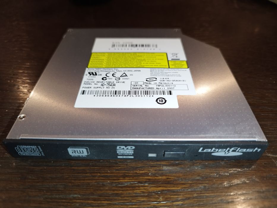 Nagrywarka do laptopa NEC Sony