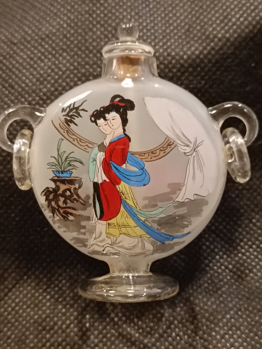 "Snuff Botle" Dinastia Qing - Vidro - Séc XIX