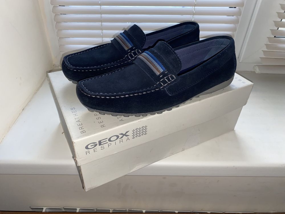 Мокасины Geox (Италия] - мужские туфли - повседневные удобная обувь