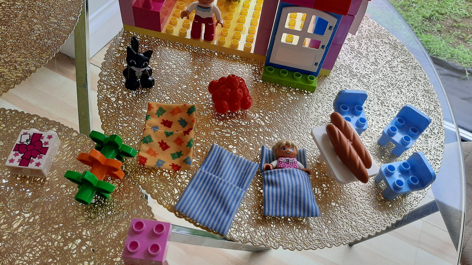100% kompletny +gratis domek dom 10505 karton lego duplo