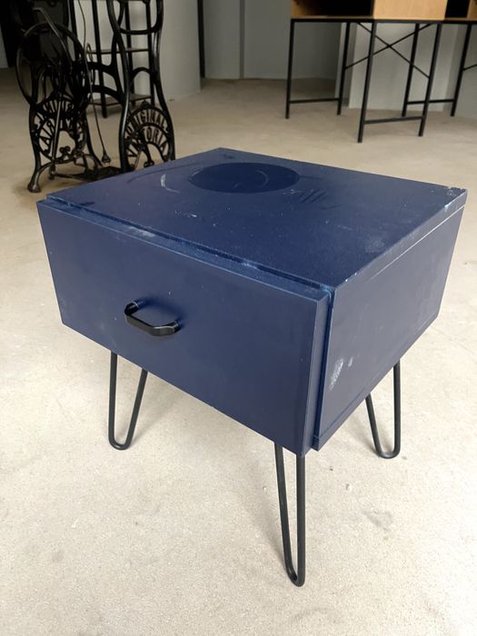 stoliczek nocny, niebieski, 2 sztuki