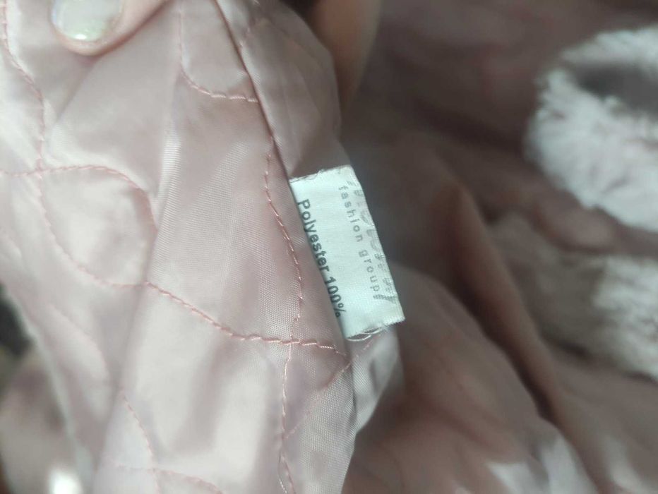 Цена снижена!!!Шуба полушубок розовая женская, искусственная