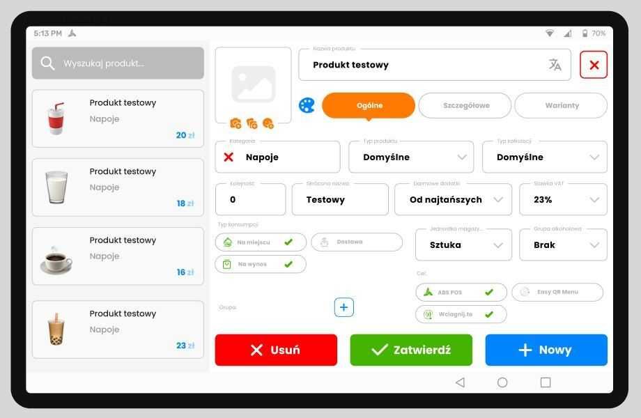 Program do magazynu, komputer All in One, ABS POS + Terminal płatniczy