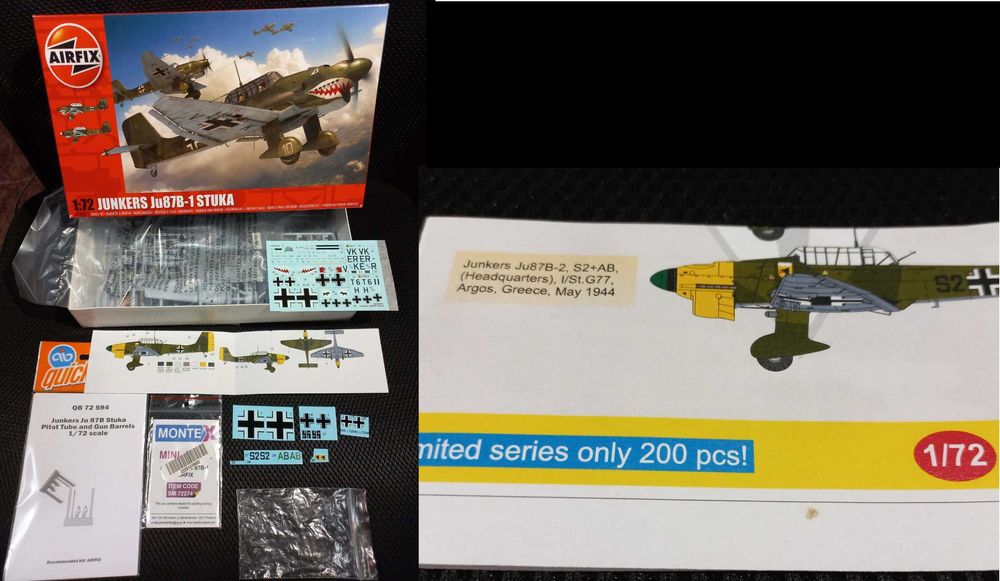 Сборная модель. Збірні моделі. Літаки. Airfix 1/72