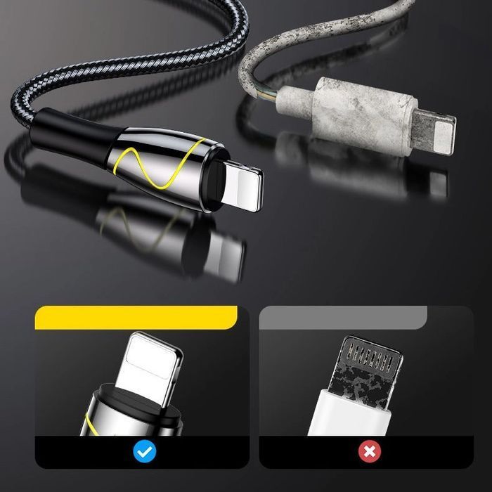 Joyroom Mermaid series kabel USB - Lightning 2,4A 2m czarny