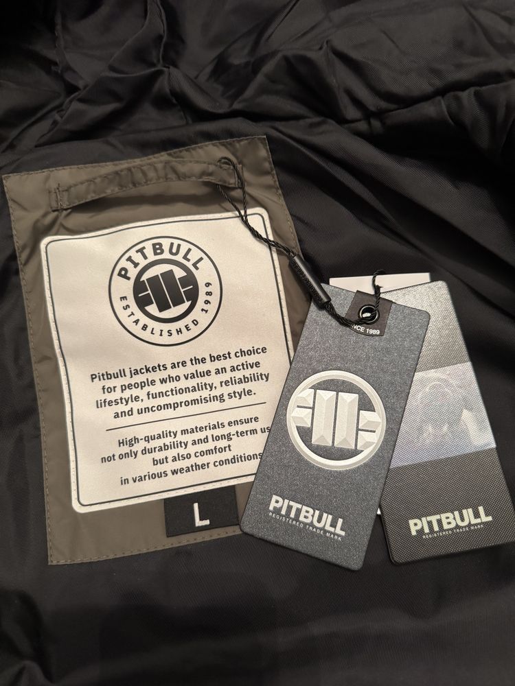 Kurtka zimowa Pitbull parka męska z kapturem Kingston ll