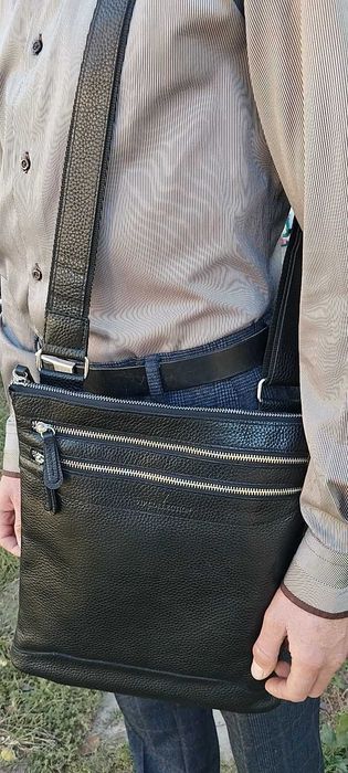 Сумка натуральна шкіра чоловіча/жіноча Бренд VIP Collection