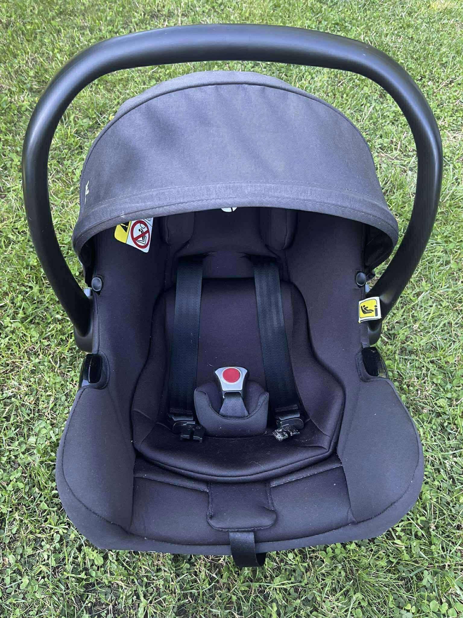 Fotelik samochodowy Joie i-Snug 2 + wczepy do wózka | Jak nowy