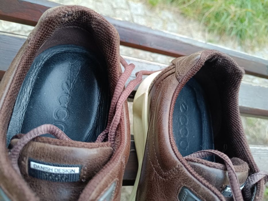 Buty ECCO Sneakersy r.43 skóra brązowe