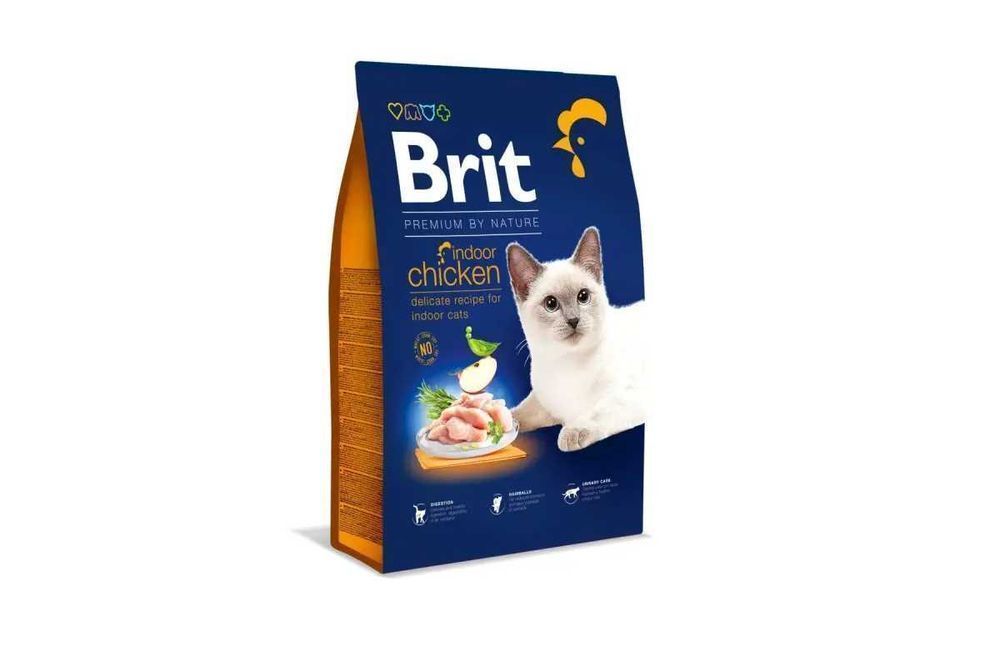 Сухий корм для котів Brit Premium by Nature Cat Indoor (курка) 8кг