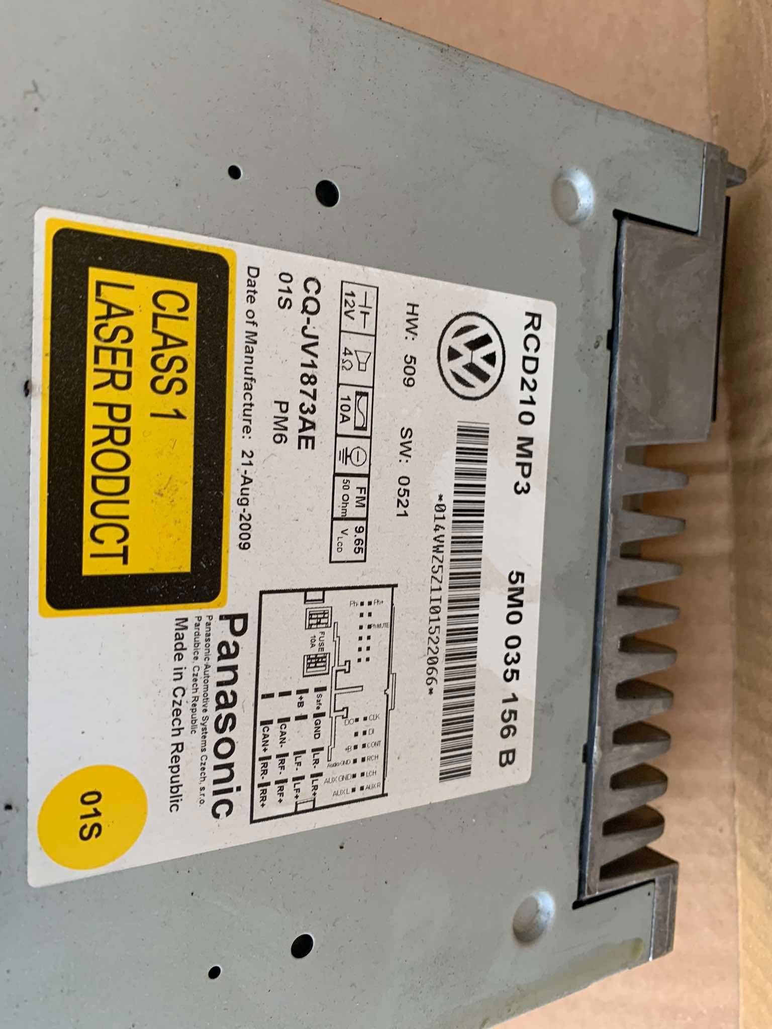 radio oryginalne vw volkswagen polo golf vi 6 plus