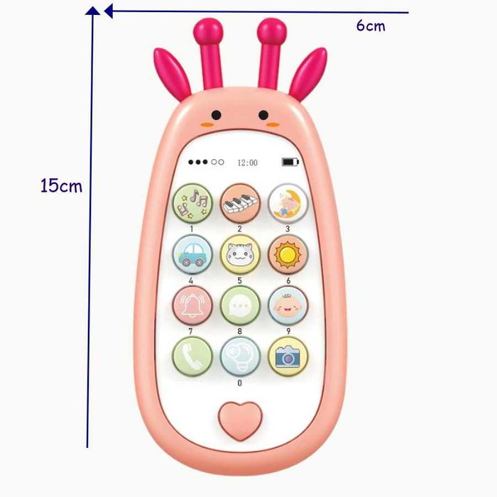 Muzyczny różowy telefon dla Dzieci