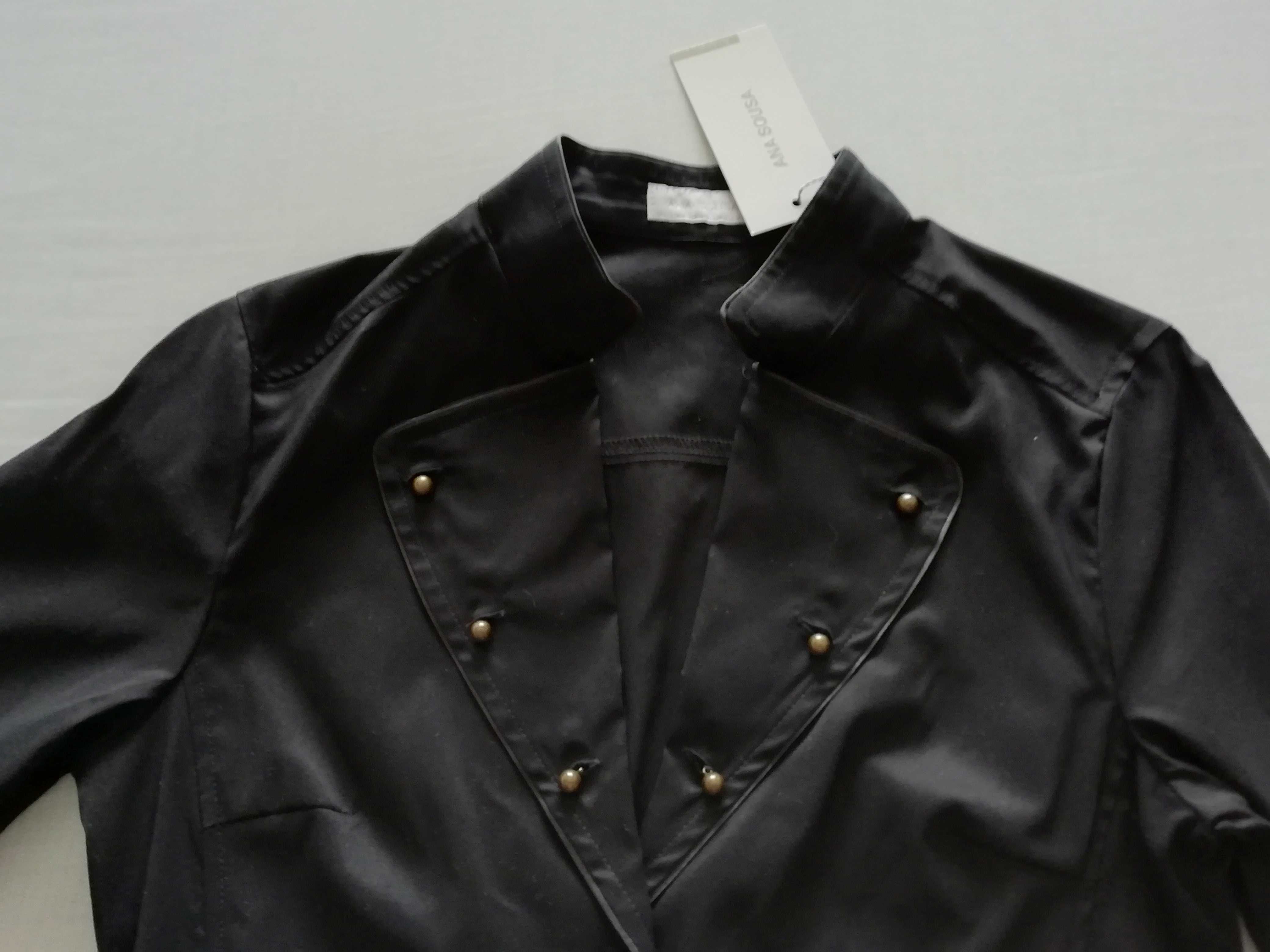 Camisa ou blusa preta da marca  Ana Sousa em estado Novo- Tam 34