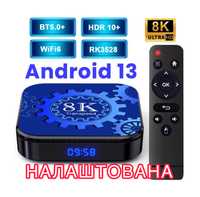 Андроїд приставка smart tv TRANSPEED 8K - 4/32, 4/64 Gb android 13 HDR