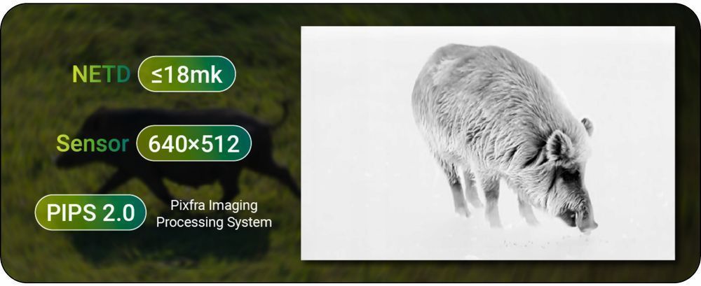 Nasadka Termowizyjna Nakładka Kamera Termowizor Pixfra Taurus PFI-T450