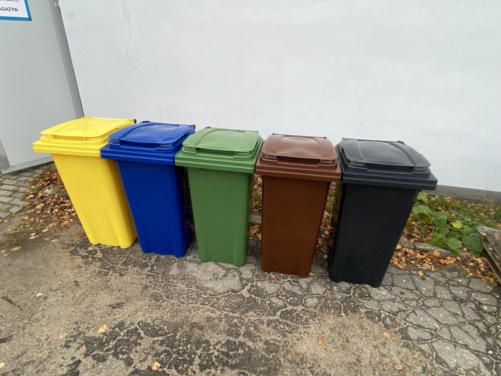 Kosz pojemnik kubeł na śmieci odpady 120l nowy mocny kontener eko bio