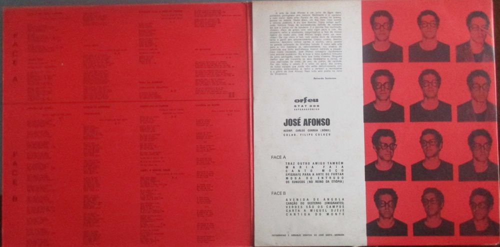 José Afonso	- - - - -		Traz Outro Amigo Também	- - - - -	LP