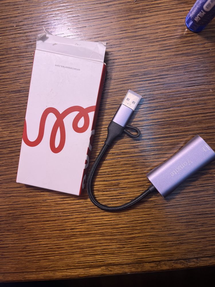 #ADAPTER#1G+PD USB-C to Ethernet Adapter#
