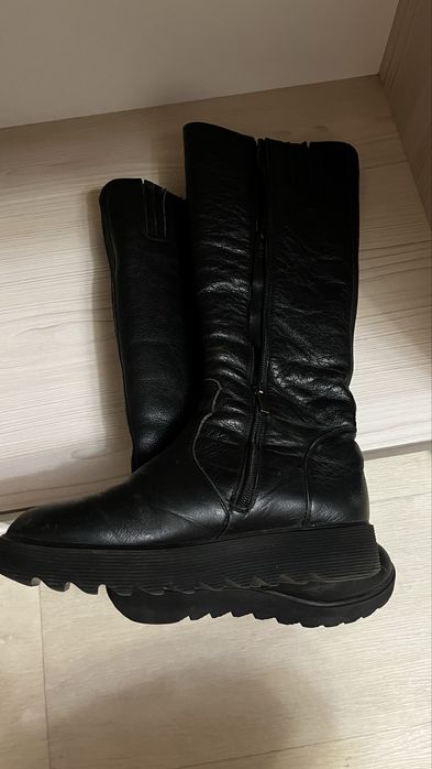 Сапоги зимние на танкетке