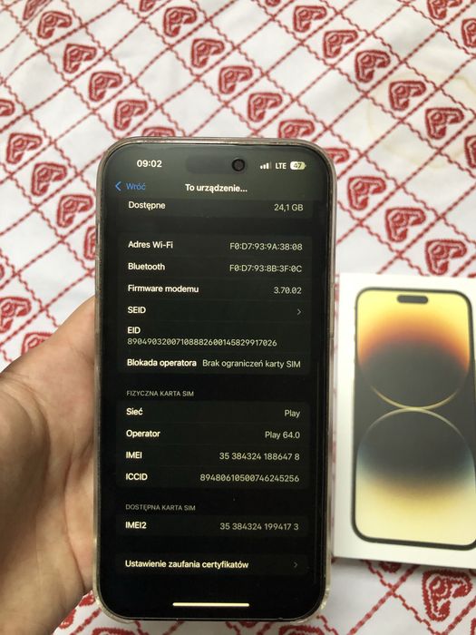 iPhone 14 Pro Max 128 GB – złoty - 85% kondycji