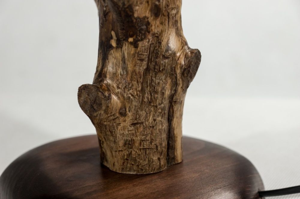 Lampa - handmade , ecofriendly (ślady zębów!)