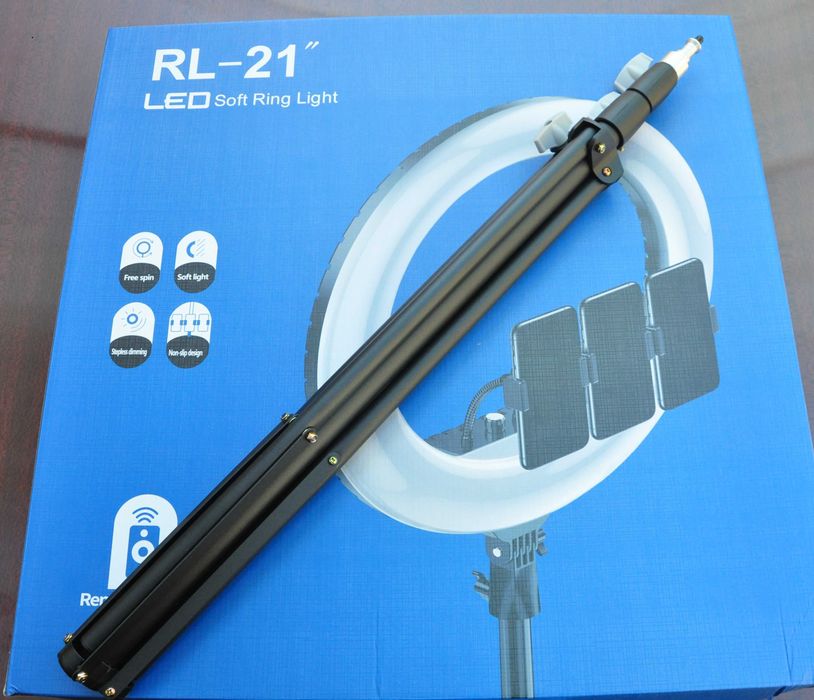 Мощная лед лампа кольцевая лампа блогера штатив кільцева лампа 54см