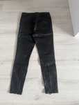 Spodnie Zara czarne woskowane rozmiar 40 L zip przy nogawce zamek
