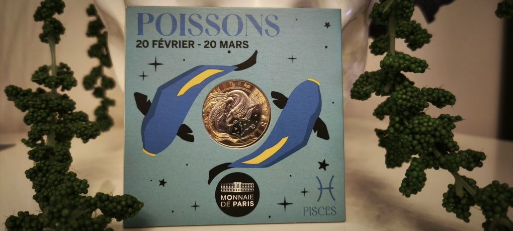 5€ França 2024 (Signo: Peixes)