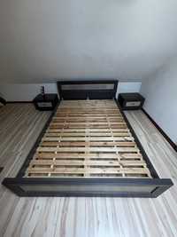 Komplet mebli - łóżko, szafki nocne, komoda, rtv