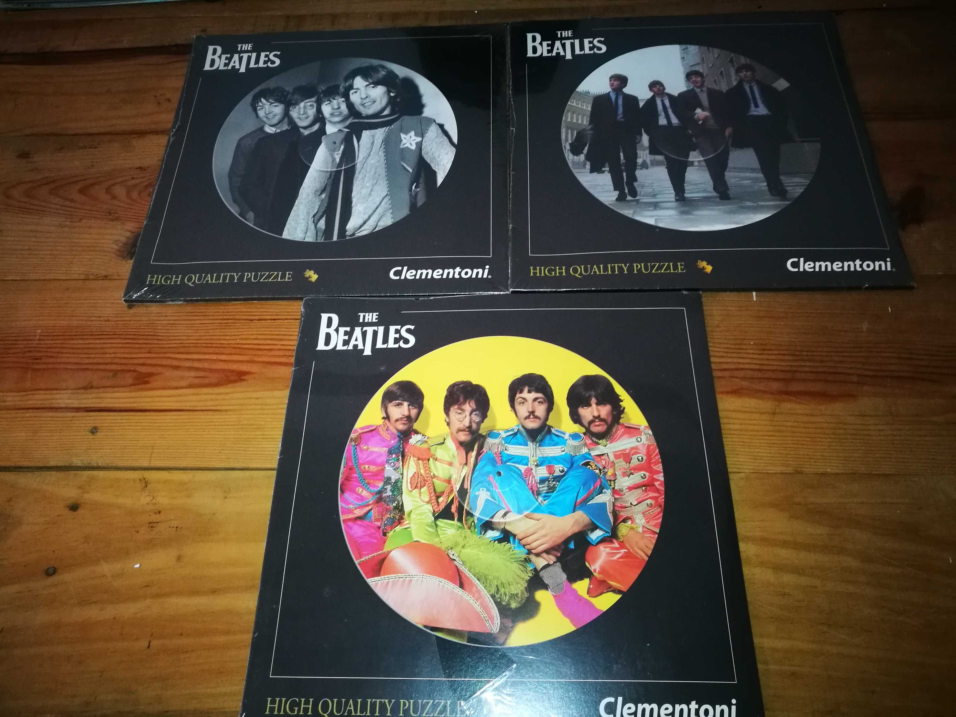 3 Puzzle "The Beatles" Lp Colecção - Clementoni (NOVOS)