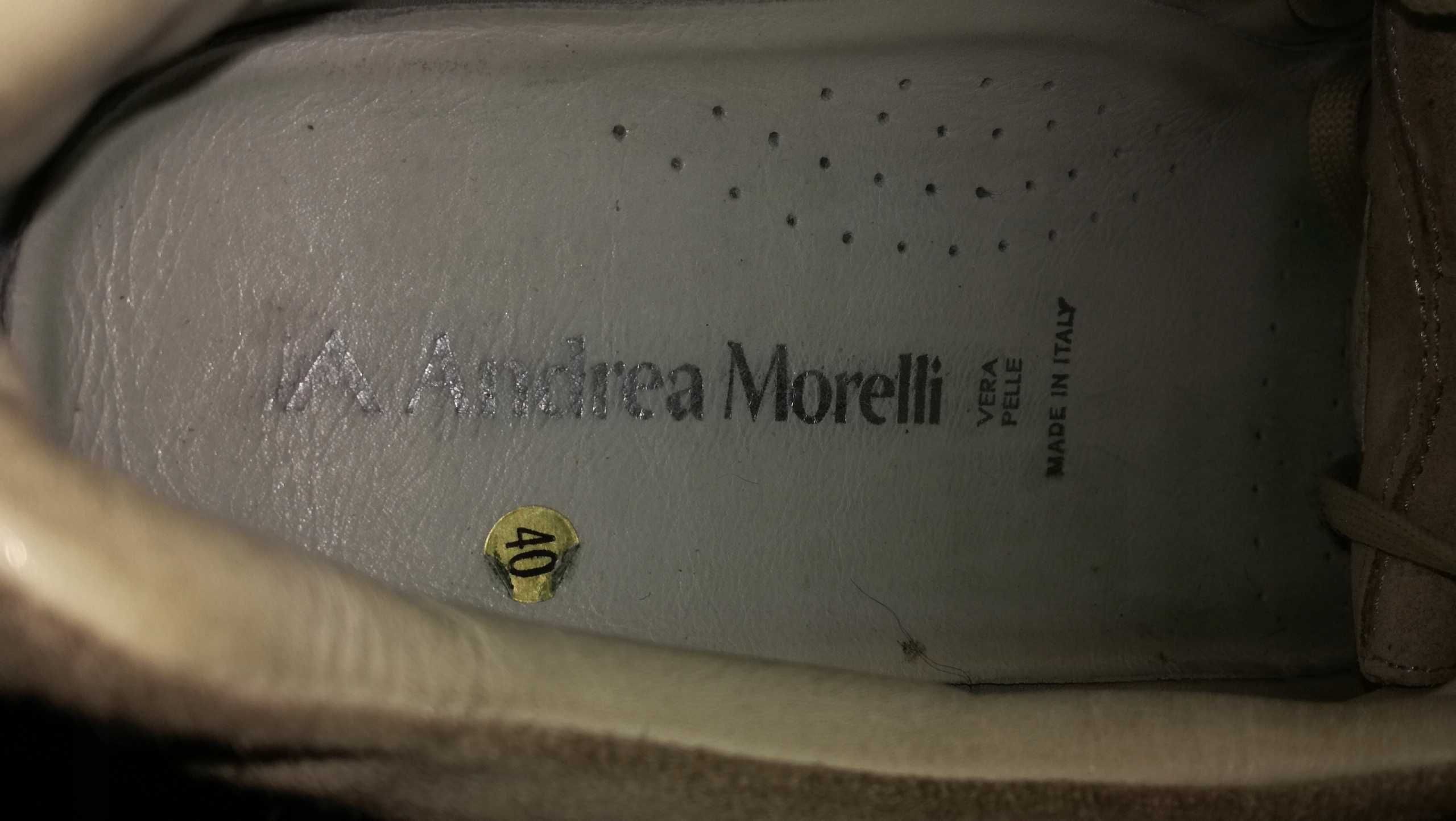 Damskie sneakersy ANDREA MORELLI r.40 skóra stan bardzo dobry