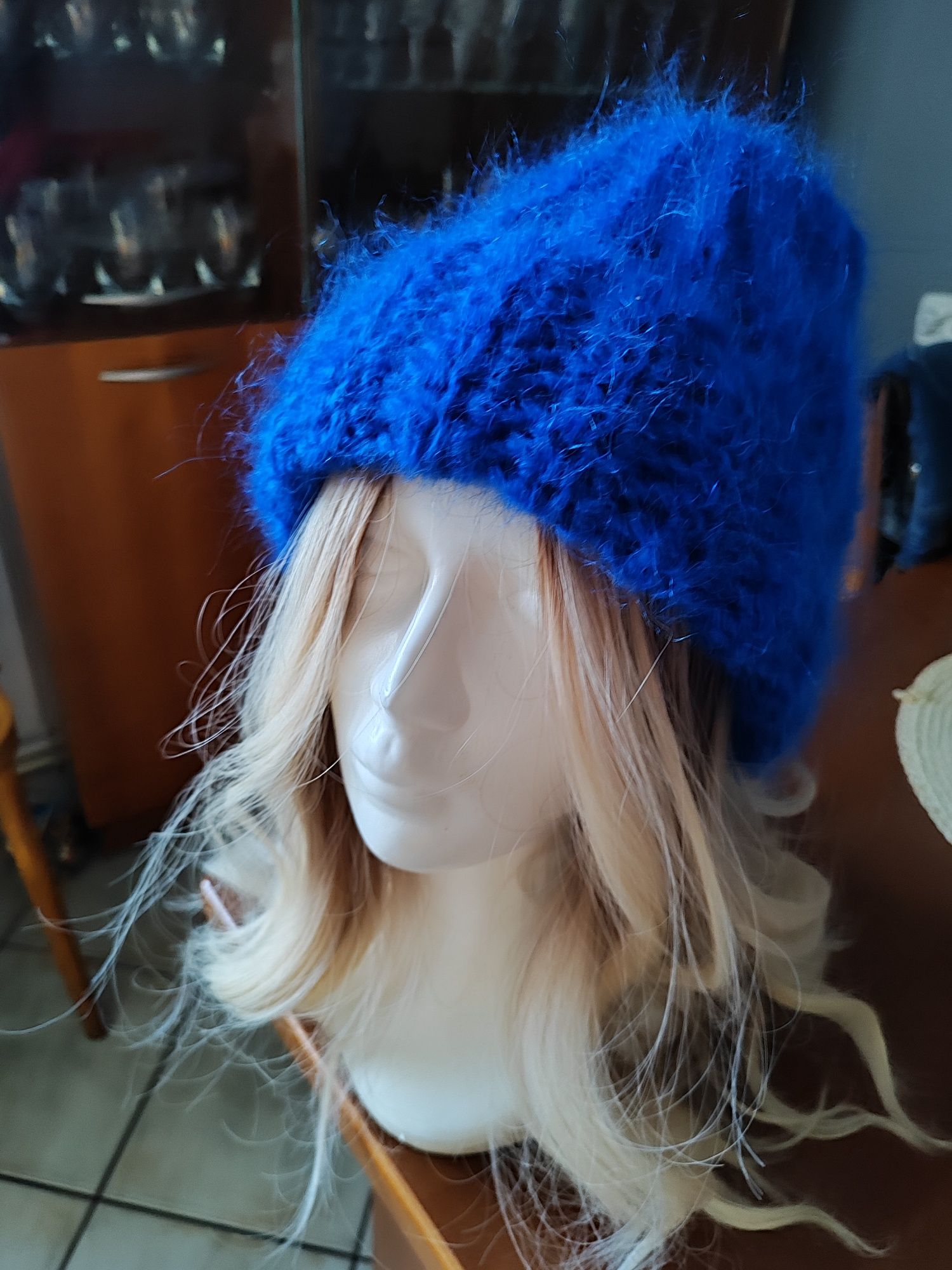 Piękna czapka moher