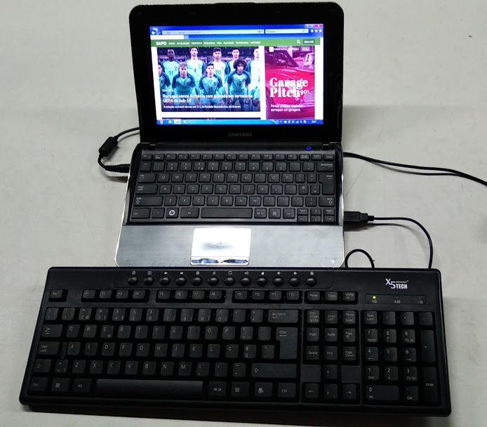Computador portátil Samsung NF210 netbook notebook pc avaria teclado