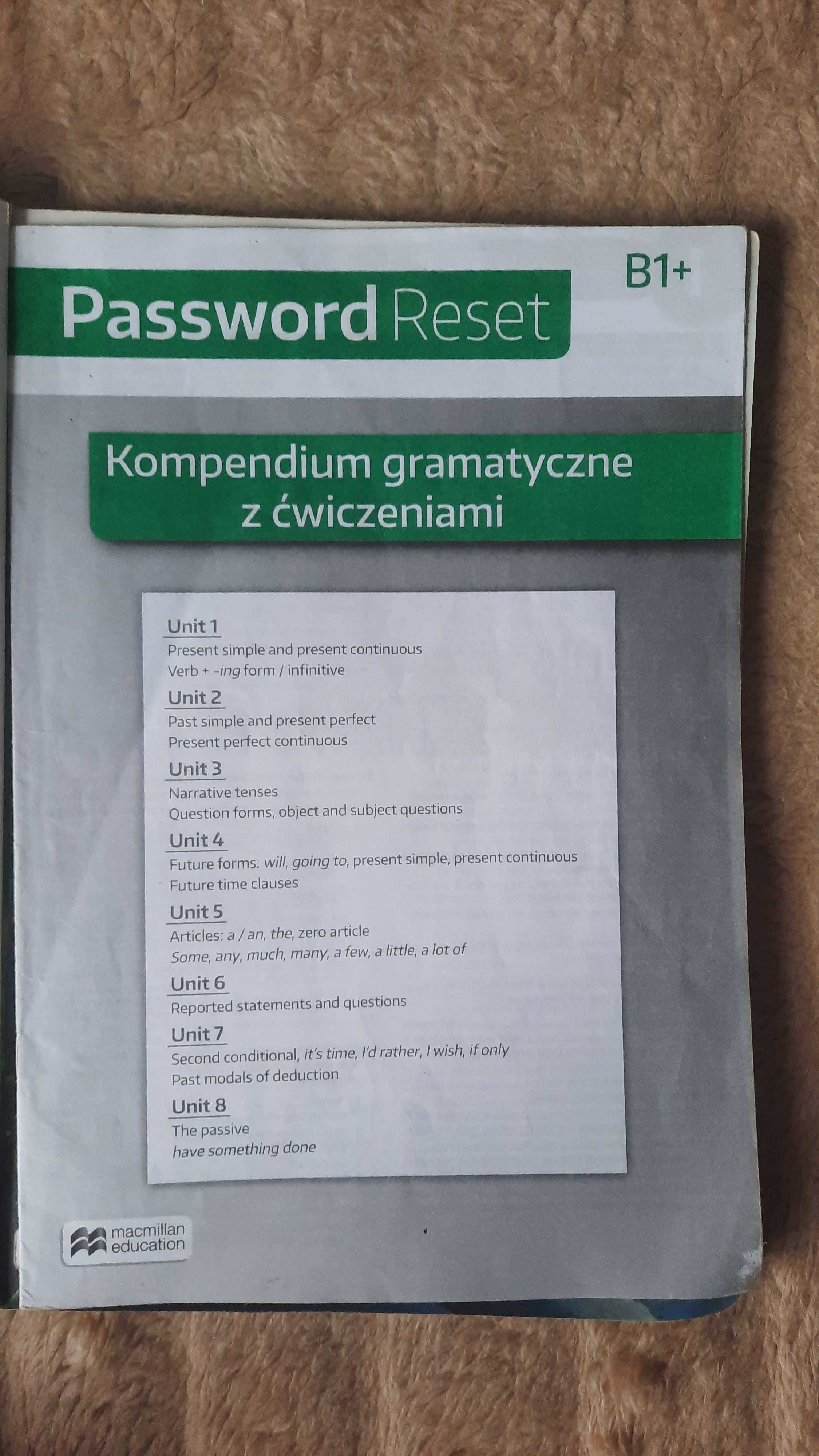 Podręcznik j.angielski do 1 kl. liceum/technikum Password Reset B1+