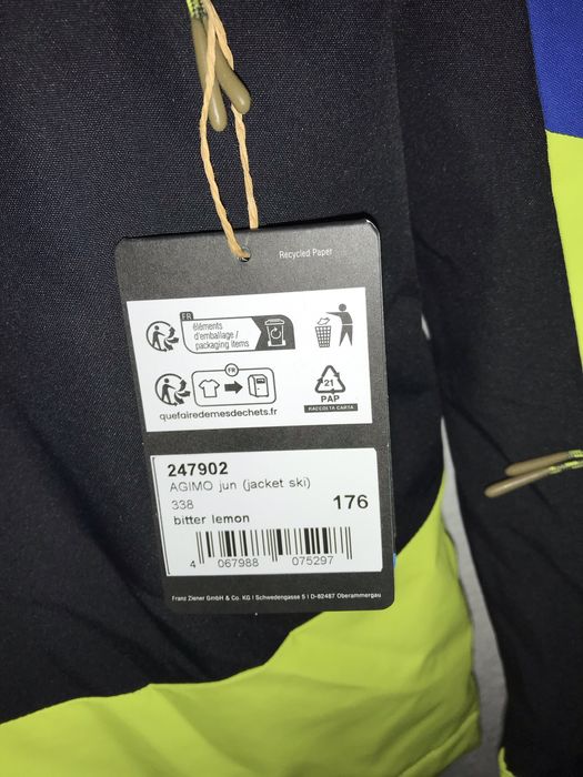 Kurtka narciarska dziecięca Ziener Agimo 176