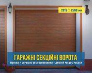 Ворота секционные автоматические в гараж (гаражные, гаражні) Сумы