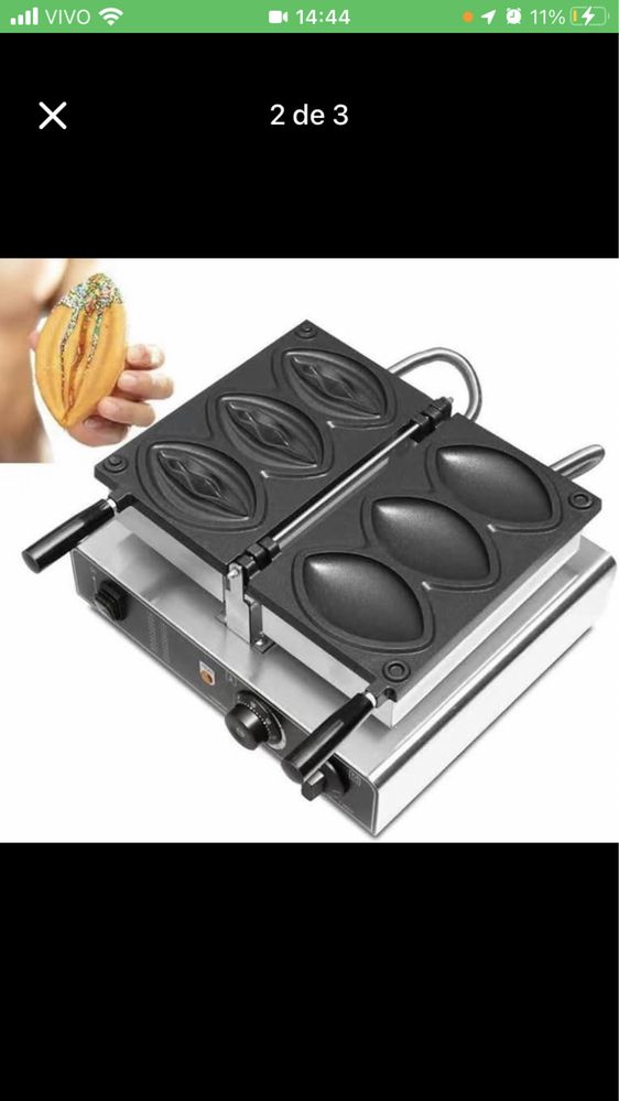 Vendo máquina de waffle temático