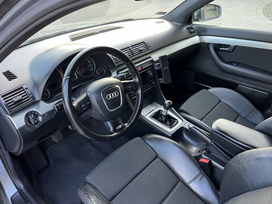 Audi A4 B7 2.0 TDI 140KM Full Sline Duża Navi Czarny Sufit Skóry MEGA