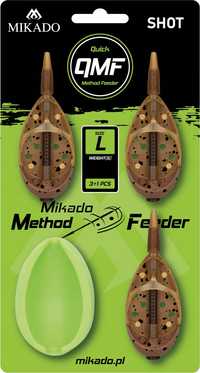 Podajnik Method Feeder SHOT QMF 20/30/40g Method Feeder 3 sztuki