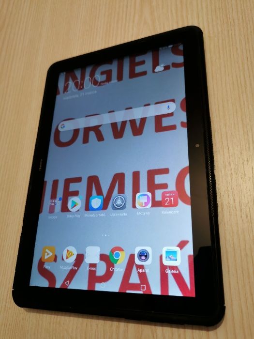 Tablet Huawei T5 10, mało używany, w etui.