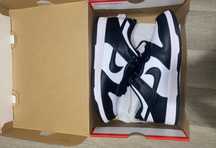 Nowe Nike Dunk Retro meskie buty sneakersy biale z czarnym 42