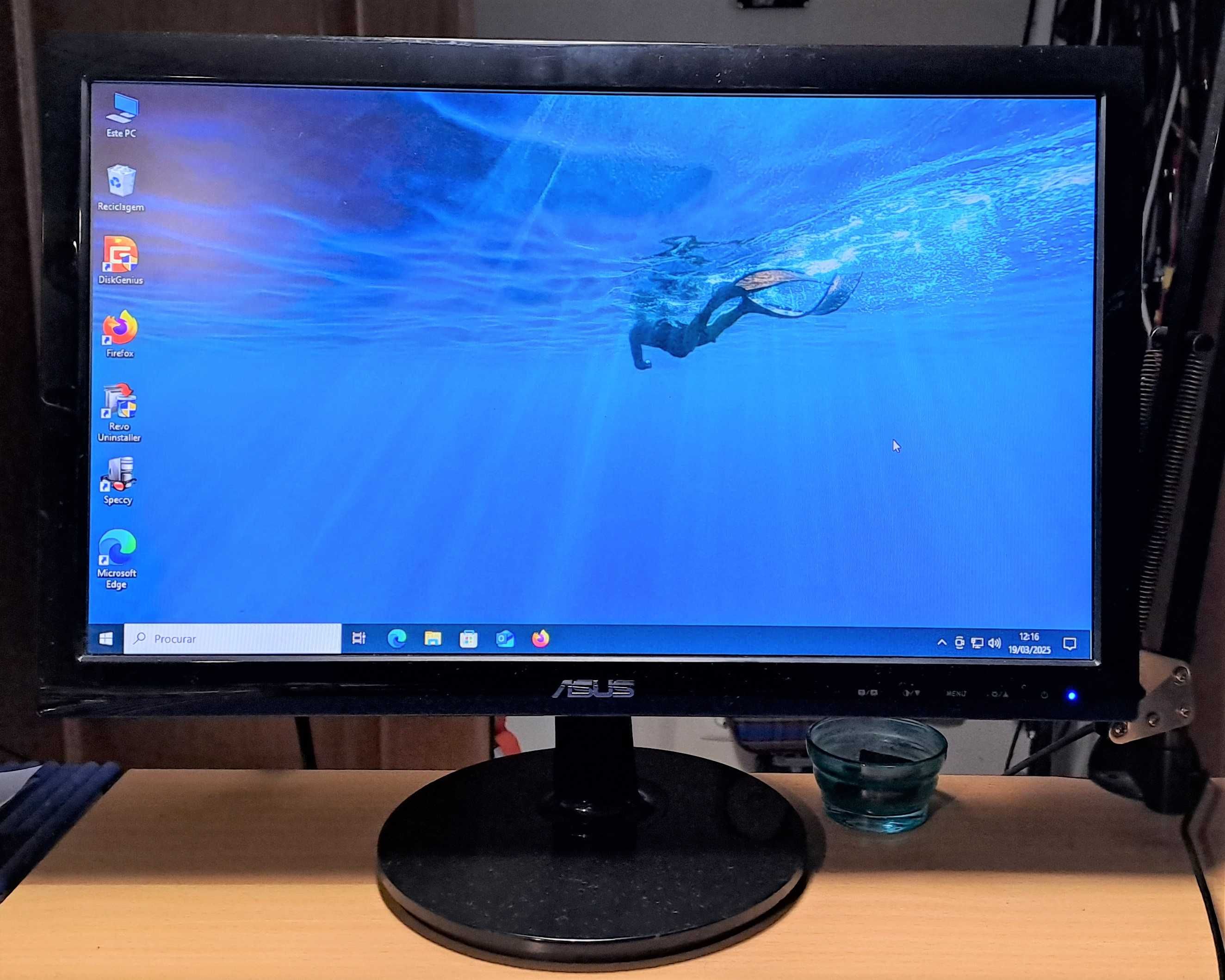 Computador PC HP Intel Core I3 3.30 Ghz + Monitor Asus VS197 19"