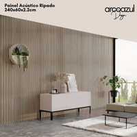 Painel de Ripas Acustico - Várias cores By Arcoazul Design