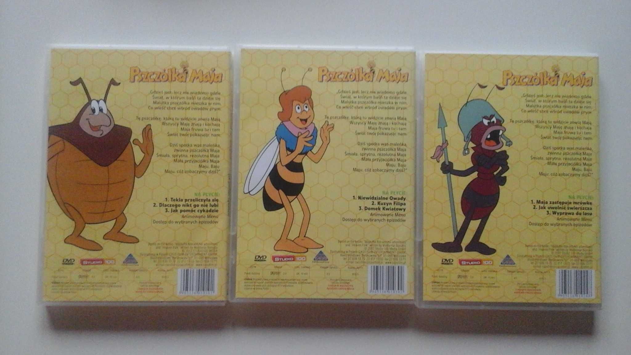 4 sztuki Plyty pszczolka Maja box DVD
