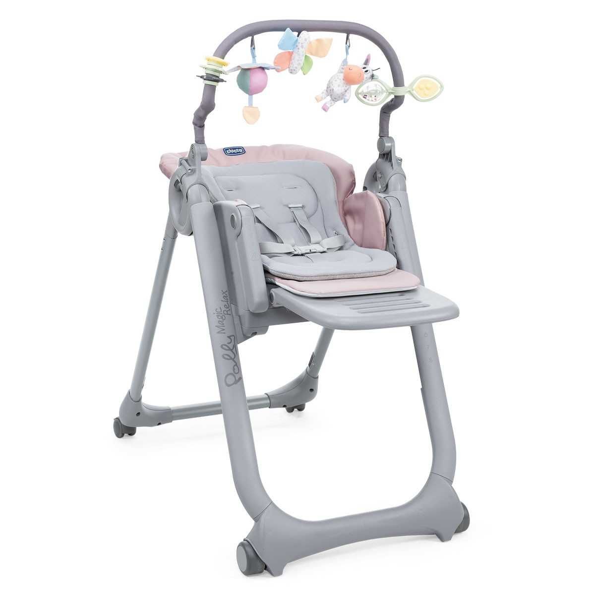 Chicco Polly Magic Relax 3 in 1. Крісло для годування рожеве.