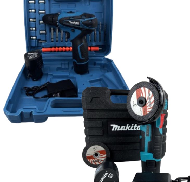 Мини болгарка + шуруповерт Makita GA12V + DF330 | Латвия!!!