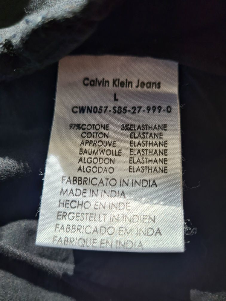 Marynarka Żakiet Calvin Klein czarny bawełna