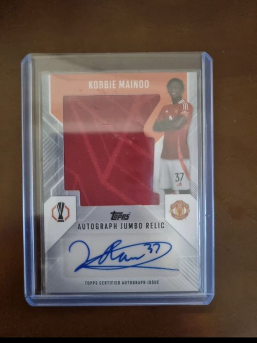 Match attax Kobbie Mainoo Jumbo relic autograph