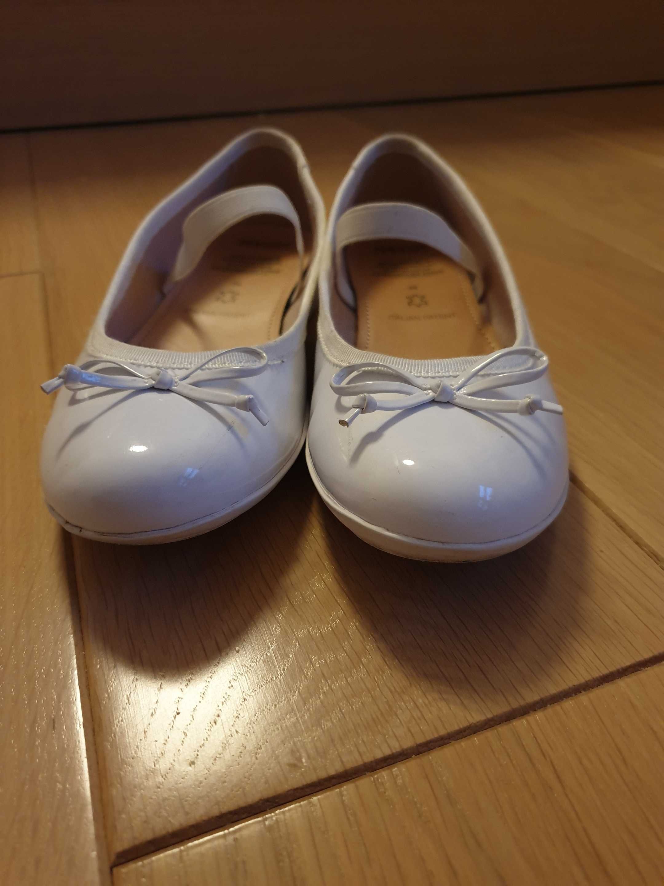GEOX buty komunijne r.35 białe lakierki dziewczęce super stan
